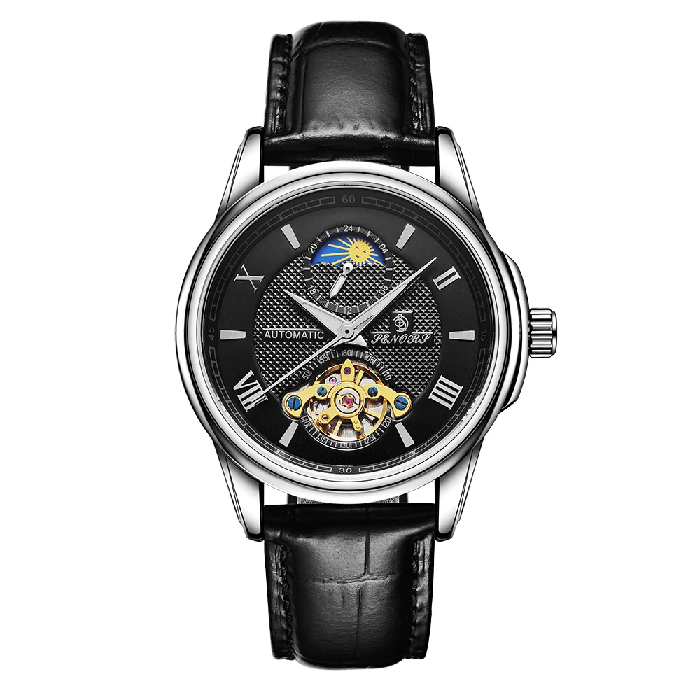 Luxury Men's Watch Fashion Design Stainless Steel Strap Mechanical Watch Sports Waterproof Men's Watch Automatic