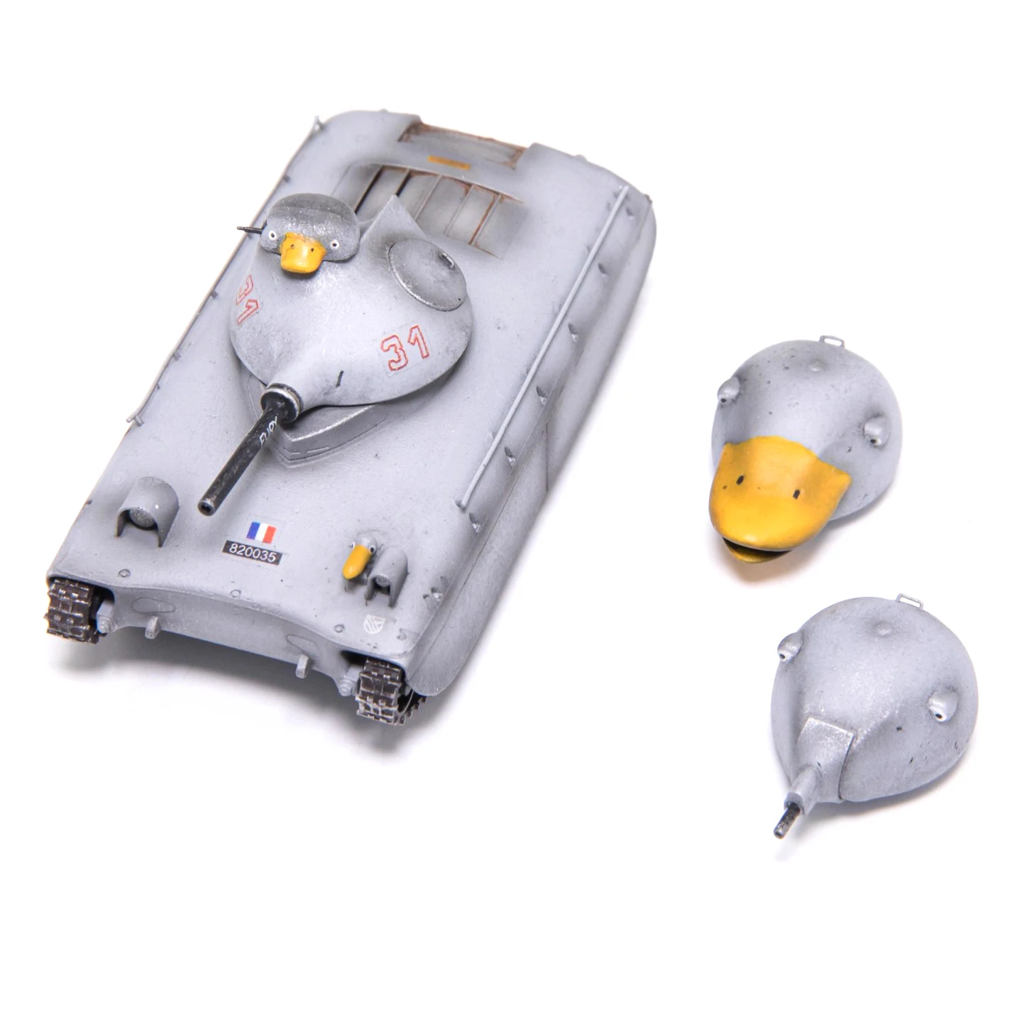 

1: 72 AM French AMX40 Cavalry Tank Model (with Replacement Turret) Finished Model