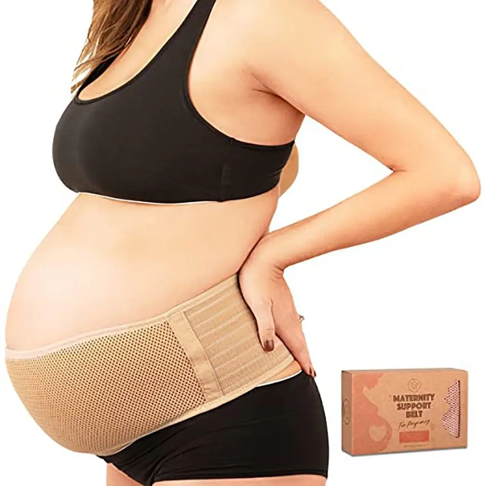 1Pcs Maternity Abdominal Belt Antenatal for Pregnant Women Belly Support Bandage Breathable Khaki