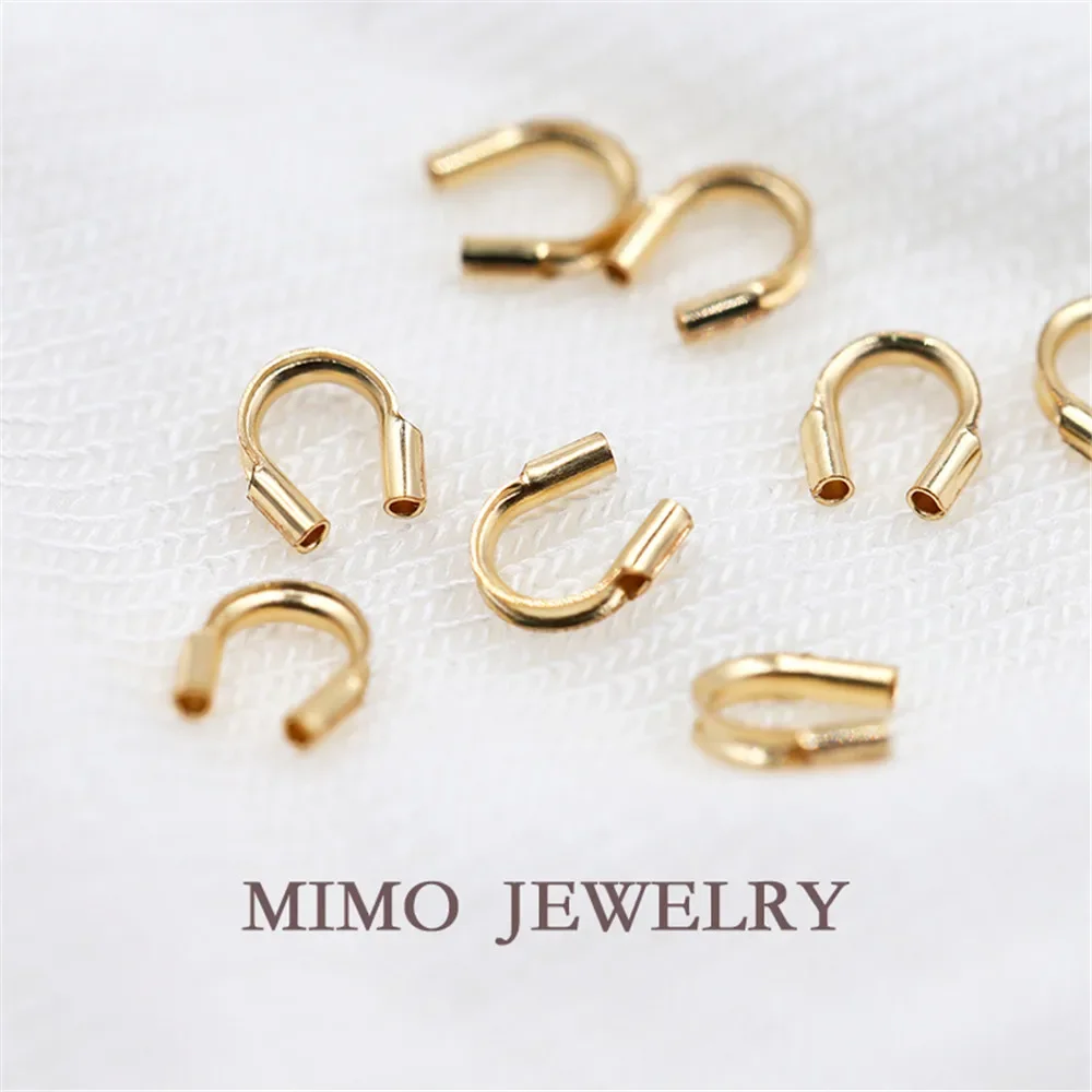 

DIY handmade material accessories USA 14K Gold Filled U-shaped wire wrap wire end buckle