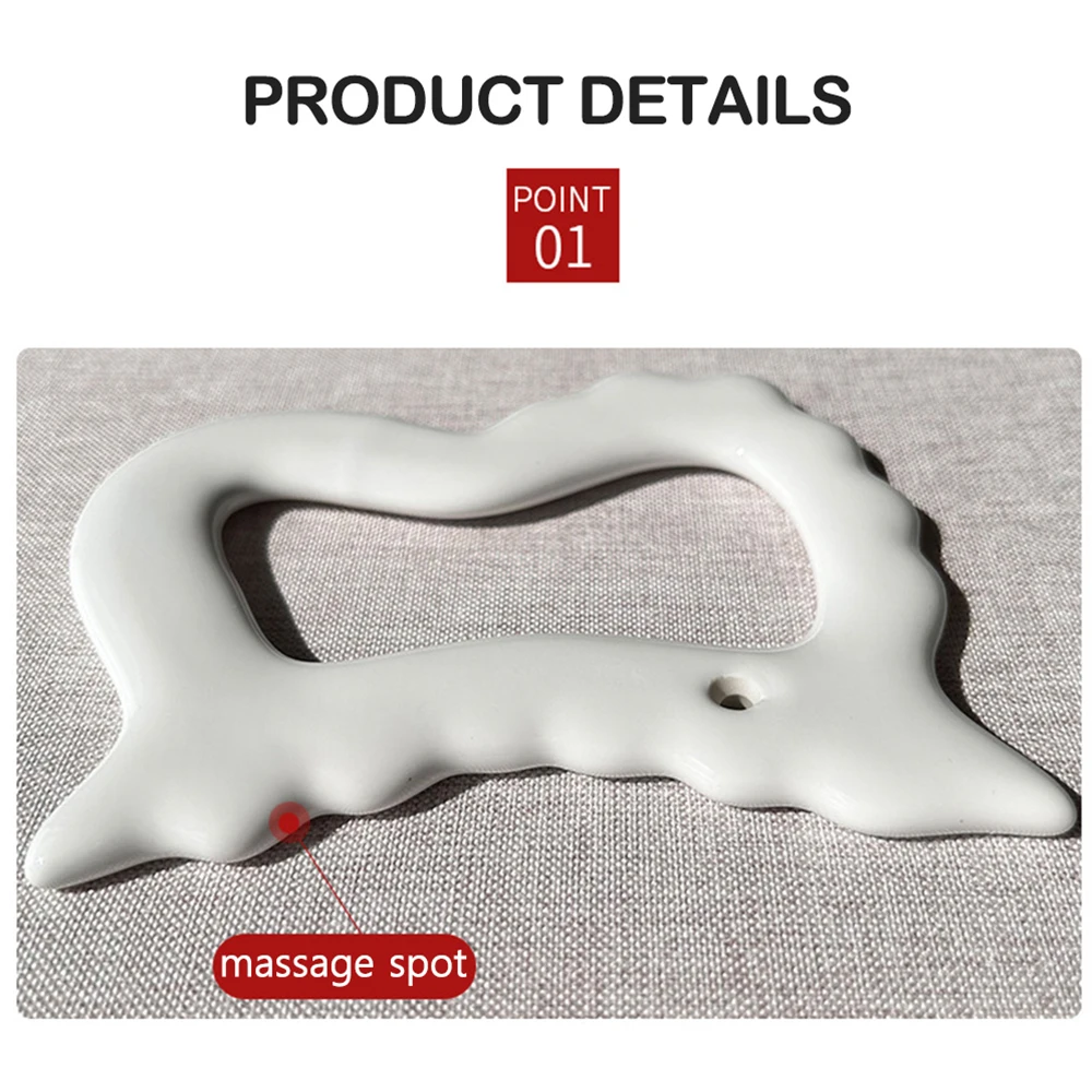 Ceramic Gua Sha Tools Face Gua Sha Scraper Board GuaSha Massager For Slimmer Body Sculpting Skin Tightening SPA Acupuncture Tool