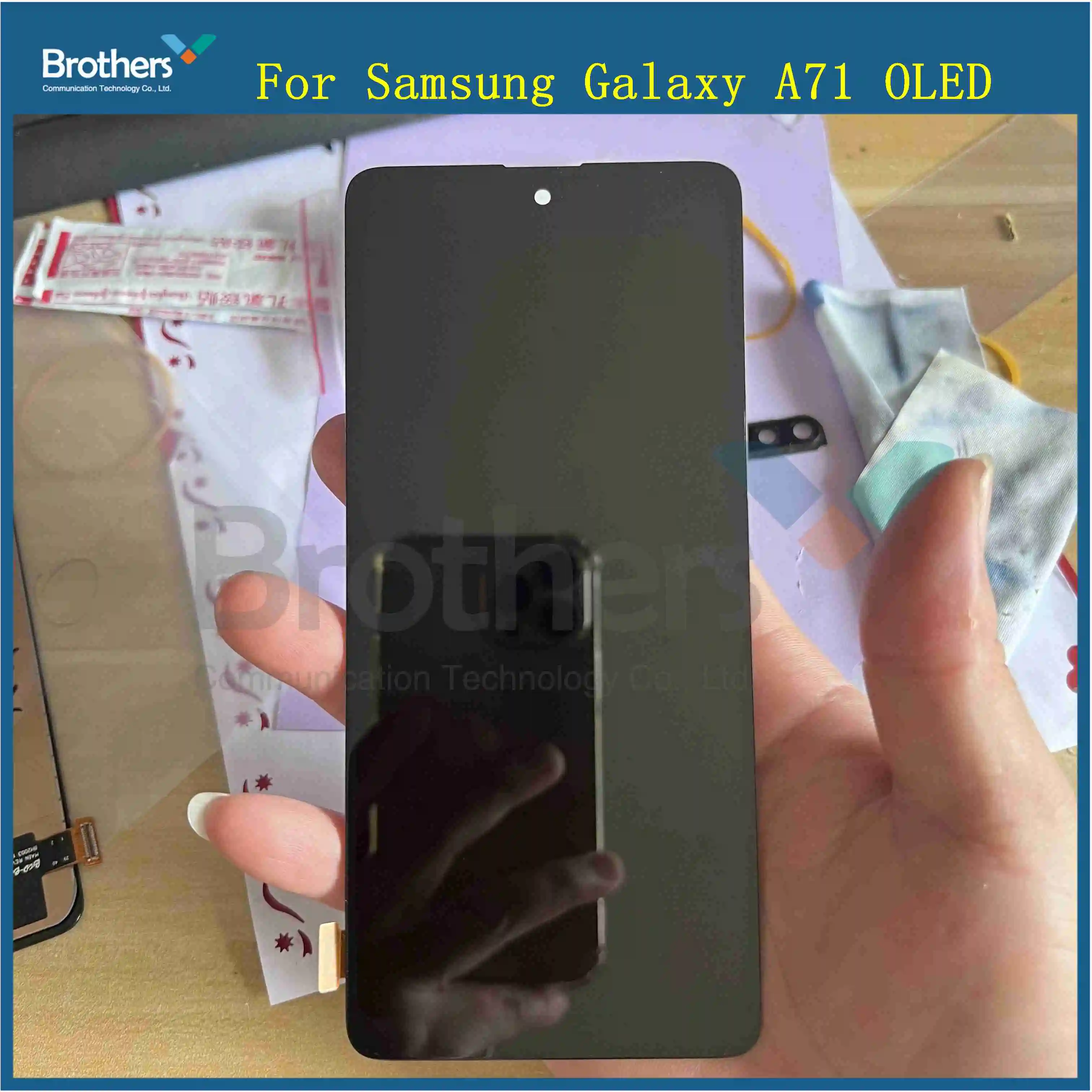 OLED Display For Samsung Galaxy A71 A715 A715F A715FD LCD Touch Screen Digitizer Replacement With Frame