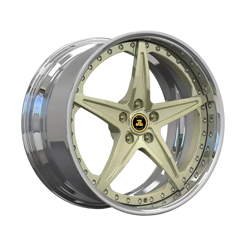 JZ Customized Luxury Monoblock 2 Piece Forged Alloy Wheels Rose gold 6061-T6 Rims P111SC for G20 F30 G30 F10 599 GTB