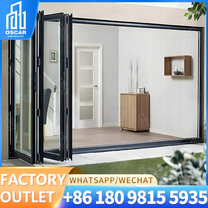 

Customizable Bifold Folding Doors for European Commercial Spaces Factory Direct Bifold Door