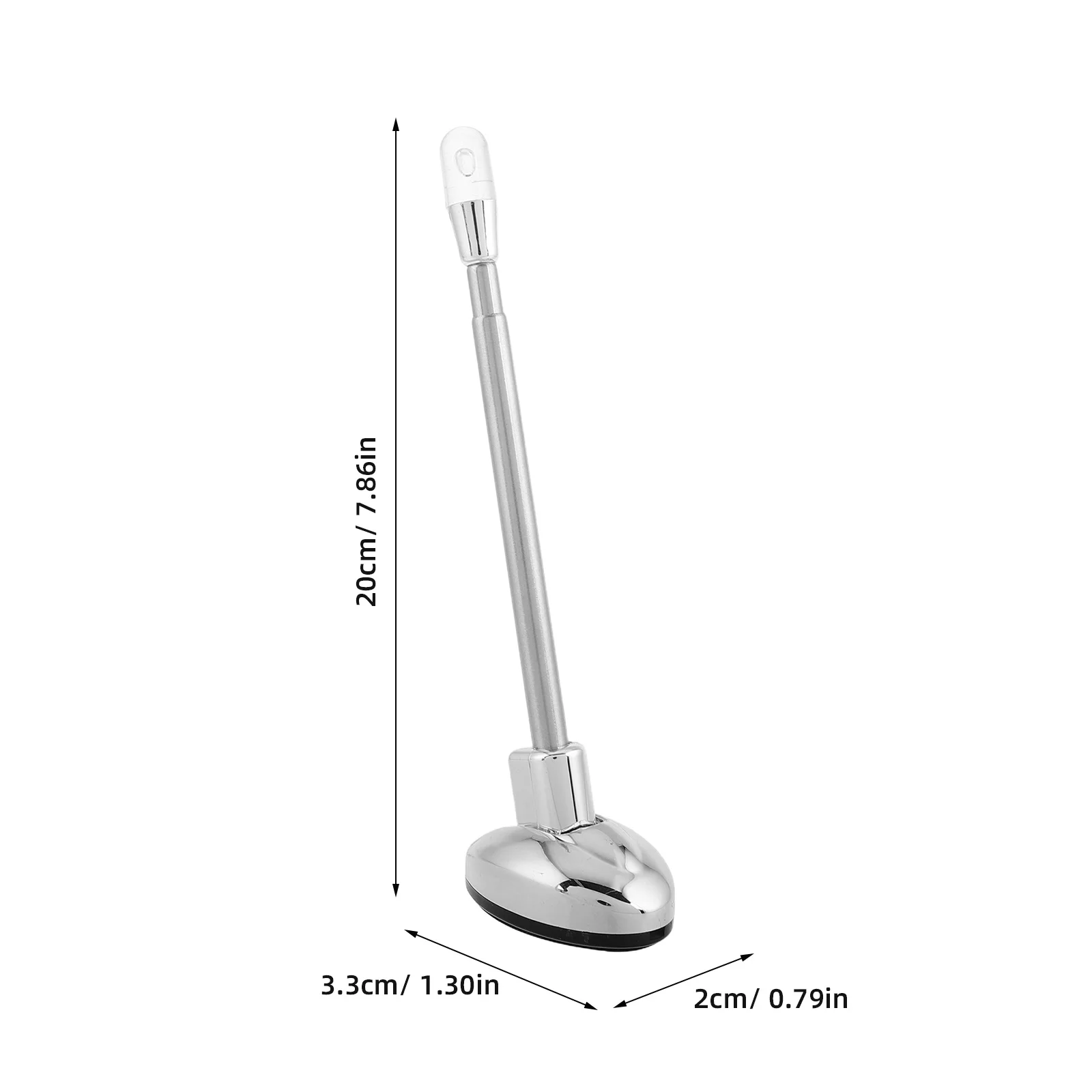Universal Car Telescopic Flag Pole Antenna Silver 16cm Bumper Corner Marker Driving Assist Parking Guide Decorative