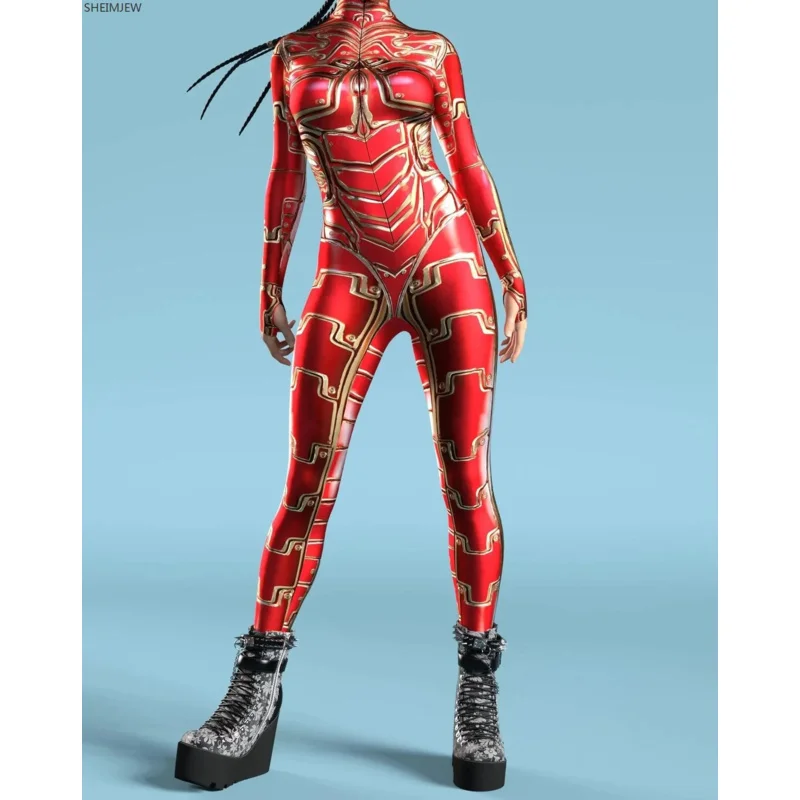 3D Print Catsuit Vrouw Rits Jumpsuit Zentai Romper Game Party Carnaval Kostuum Vrouwelijke Cosplay Outfit