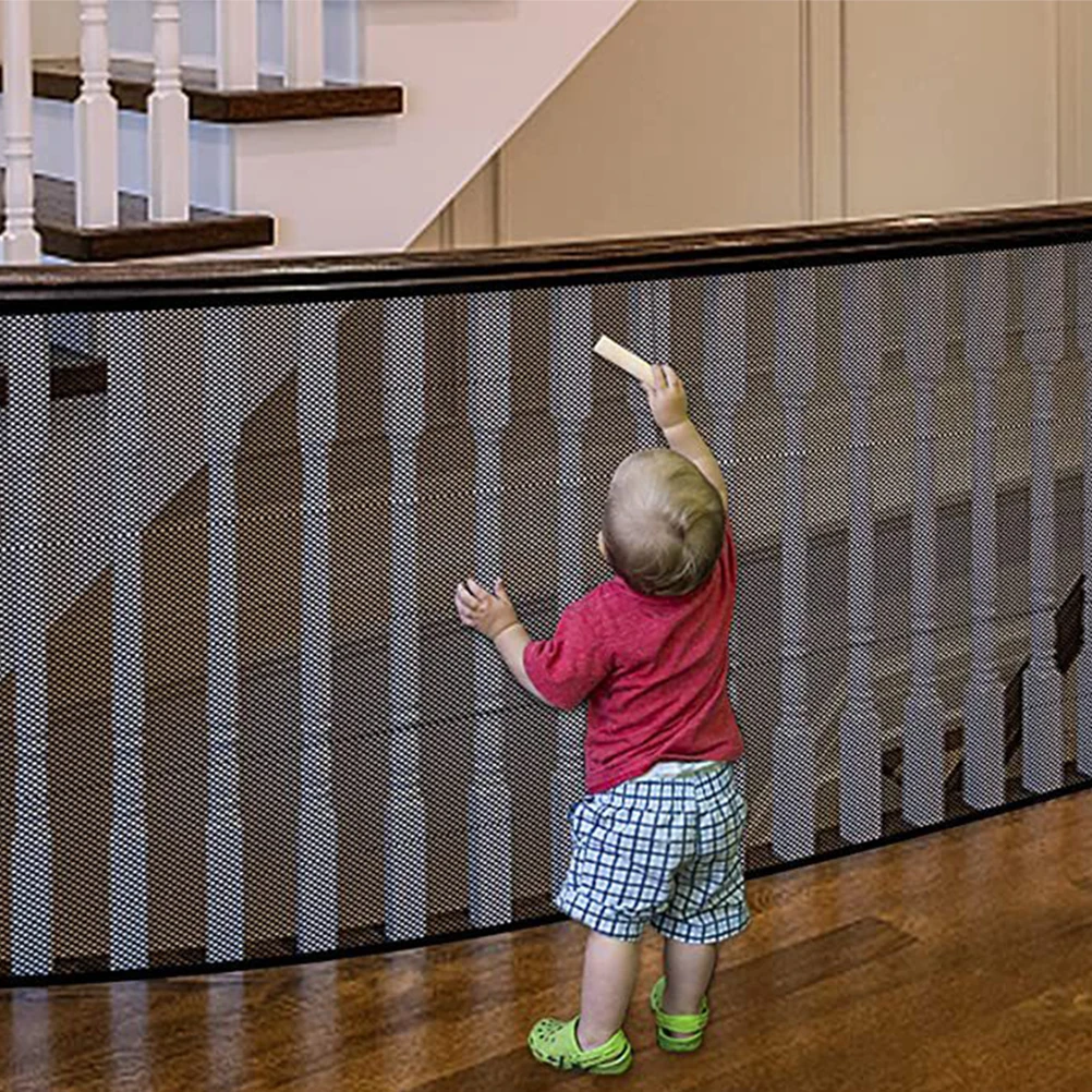 

Protective Net Child Safety Balcony Stairs Baby Guard Mesh Infants Proof Black Thick Durable Breathable Pet Home Window