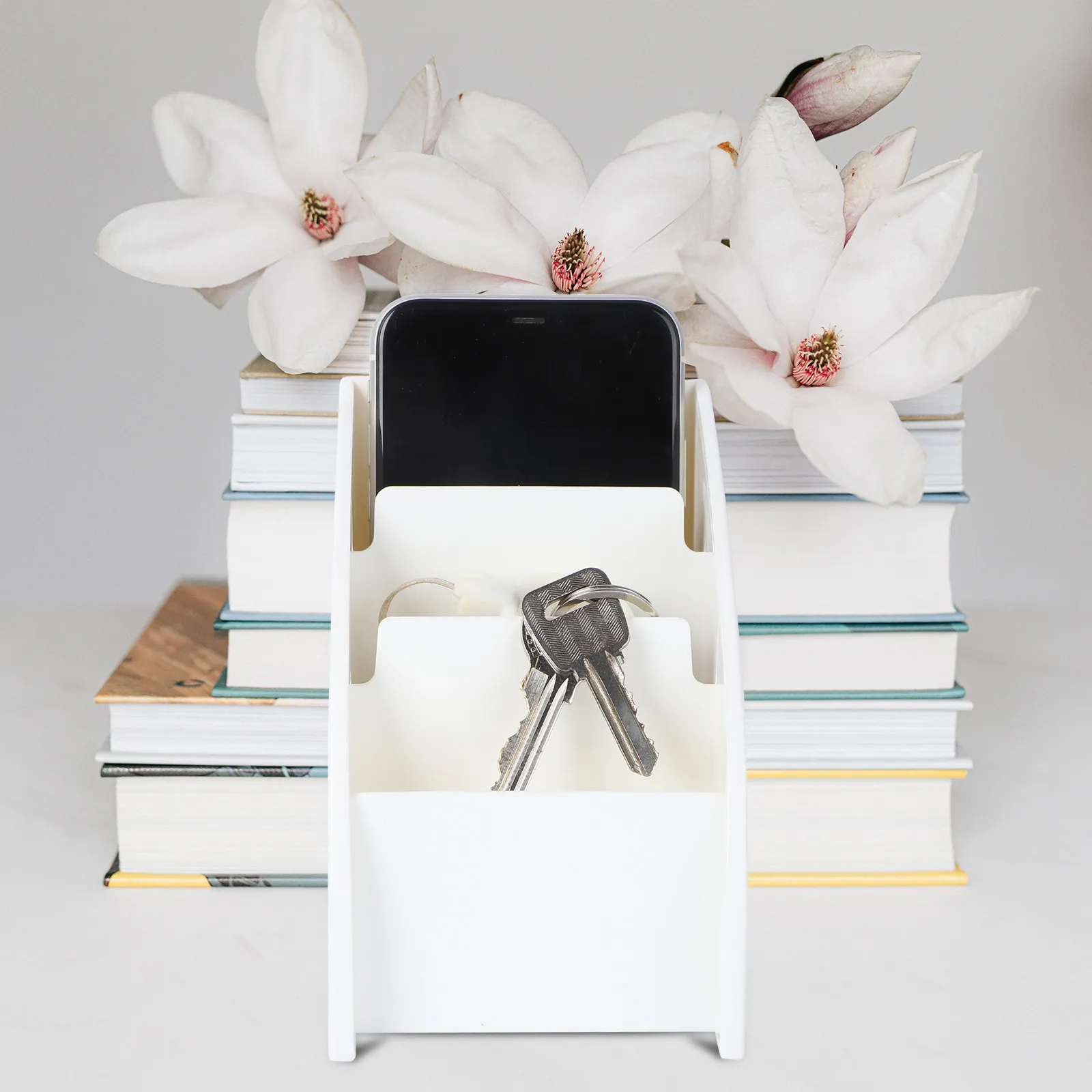 

Multi-Compartment Desktop Storage Case for Remote Control Phone Stationery Pens Books Living Room Car Organizer Modern