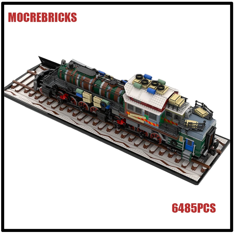 Game New Creative Building Blocks Trains Model Metro Adventure UCS Heavy Steam Locomotive Technology Bricks Toys Xmas Gifts