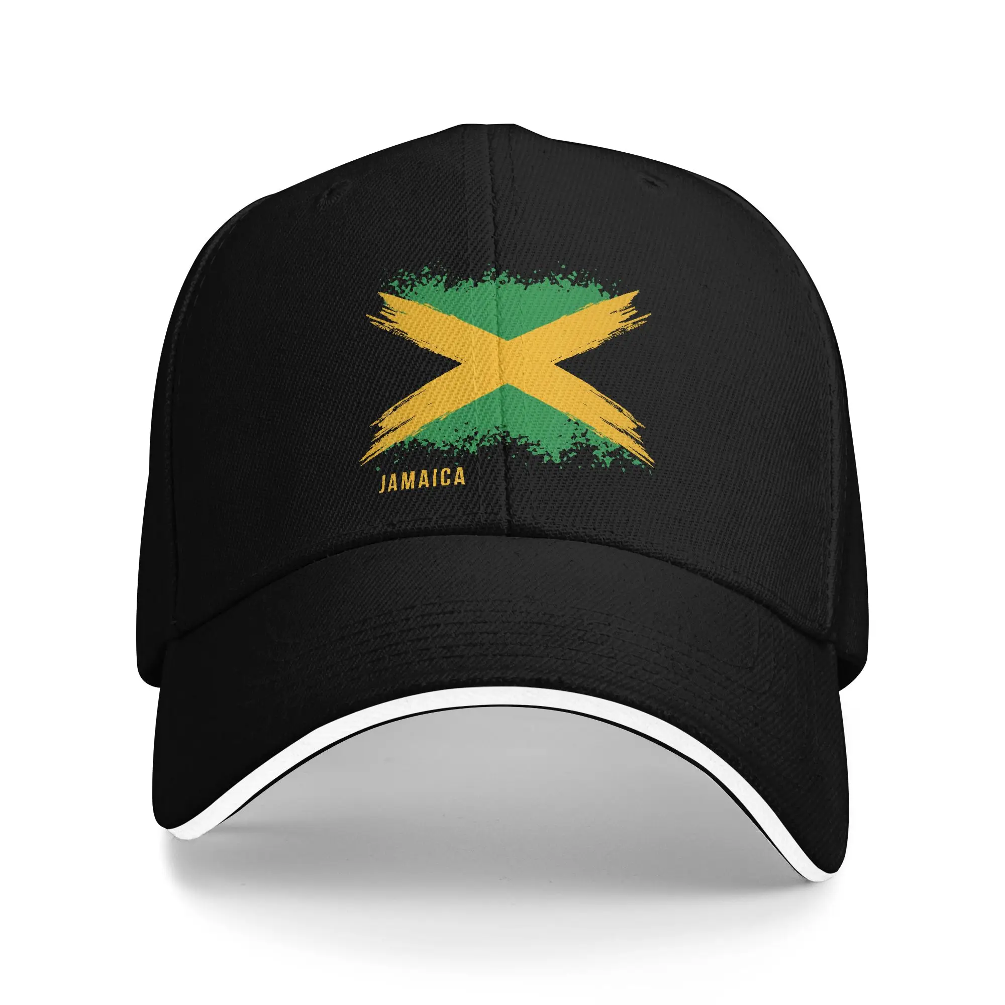 Summer Flag of Jamaica Baseball Cap  Outdoor Sport y2k Funny Print Sun Hip Hop Hats Women Men Hot Sale Snapback Cap