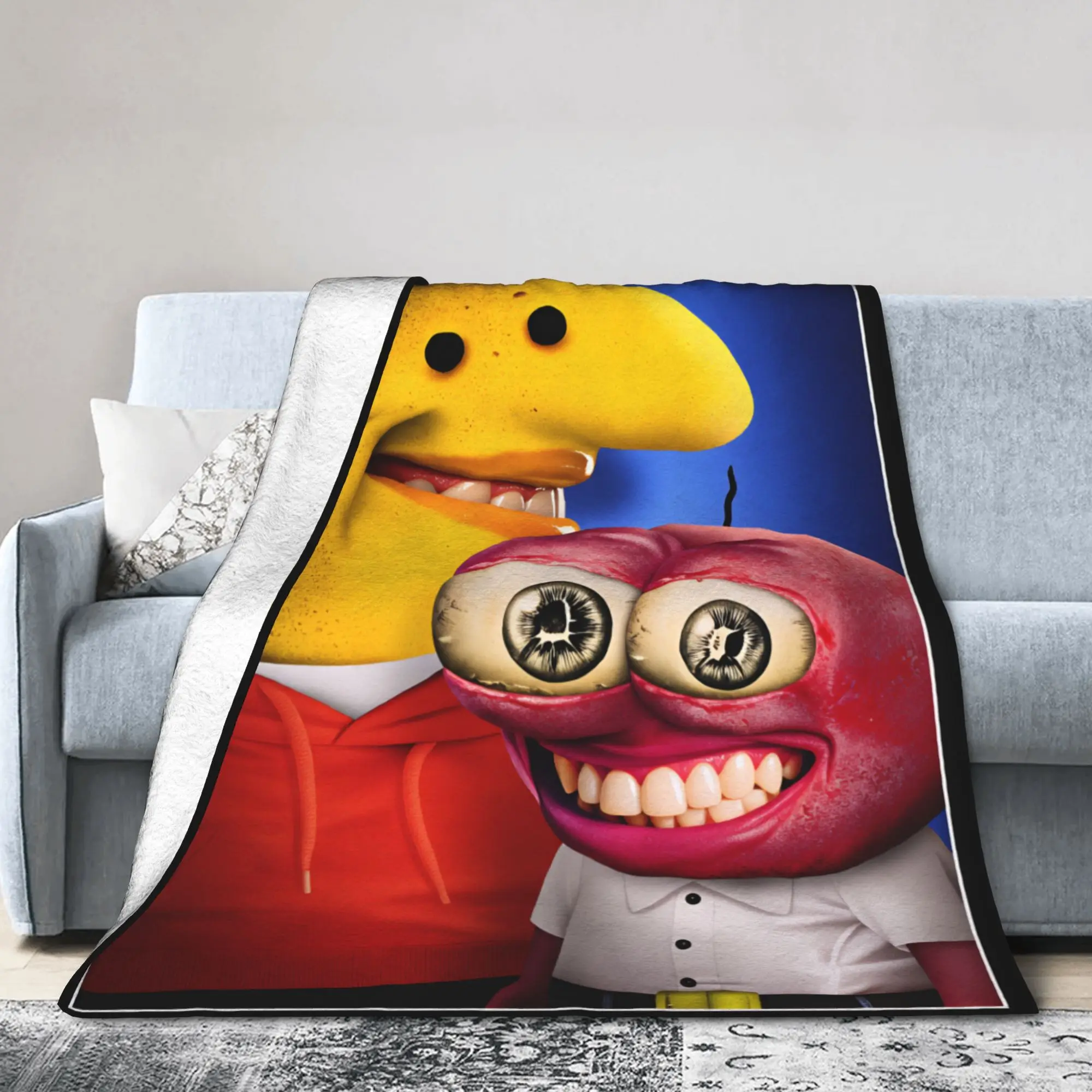 يبتسم الأصدقاء بيم وتشارلي بطانية دافئة الاطفال أفخم رمي بطانية رقيق الأريكة كرسي الفانيلا المفرش أريكة غطاء سرير #3