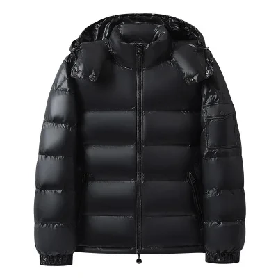 

Men's Fashion Glossy Waterproof Parkas High Quality Male Lightweight Snowski Winter Down Warm Jacket Short Brand Down Jacket
