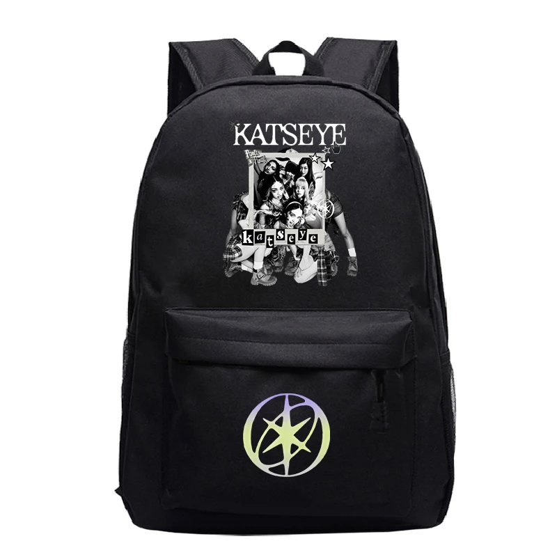 

Katseye Kpop Print Backpack Women Fashion Canvas Bag Laptop Backpack Student Boy Schoolbag Travel Knapsack Back To School Gift