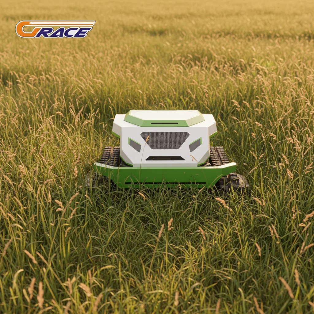 

Electric Remote-Controlled Lawn Mower Multifunctional Bulldozer Grass Shredder Snowplow for Garden Yard Driveway Care