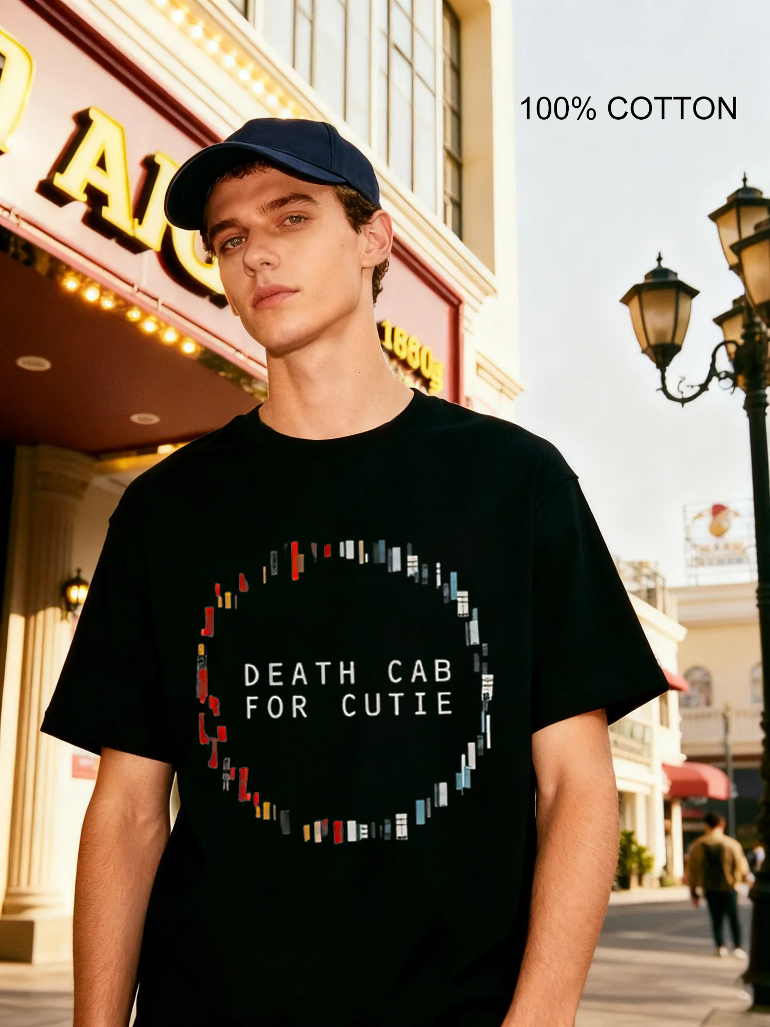 

Death Cab Band Men's T-Shirts Casual Design Crew Neck T-Shirt 180g Street 100% Cotton