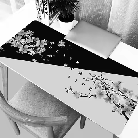 Japanese Cherry Blossom Pagoda Mouse Pad Gaming Notbook Computer Speed Mini Pc Gamer Keyboard Desk Mat Big Mousepad Large Gift