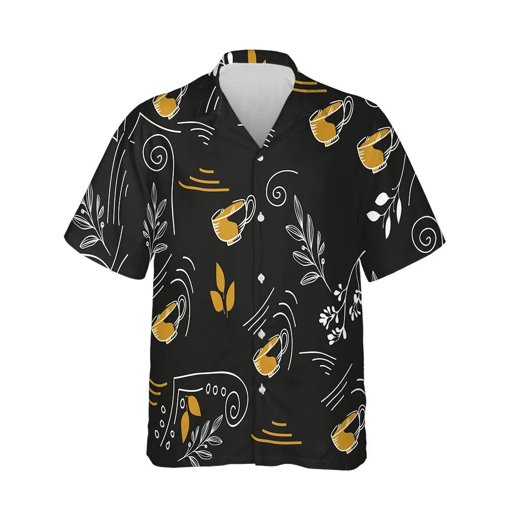 

Jumeast 3D Summer Beach Mens Hawaiian Shirt Short Sleeve Aesthetic Clothing Blouses Streetwear Oversized Comfortable Men Shirt