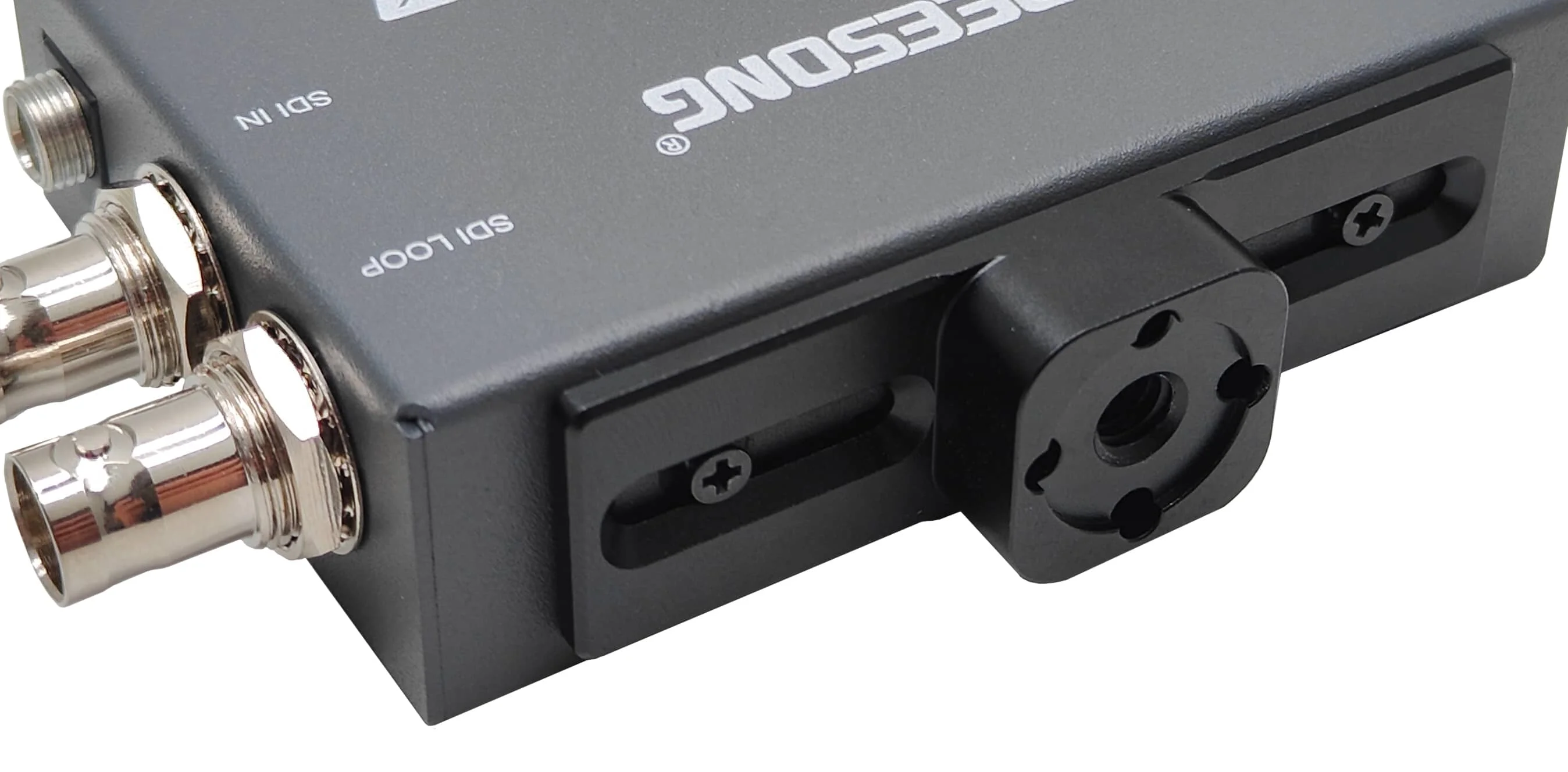 

1/4 Hot Shoe Mount 3G SDI Fiber Optic Converter with Tally and RS485