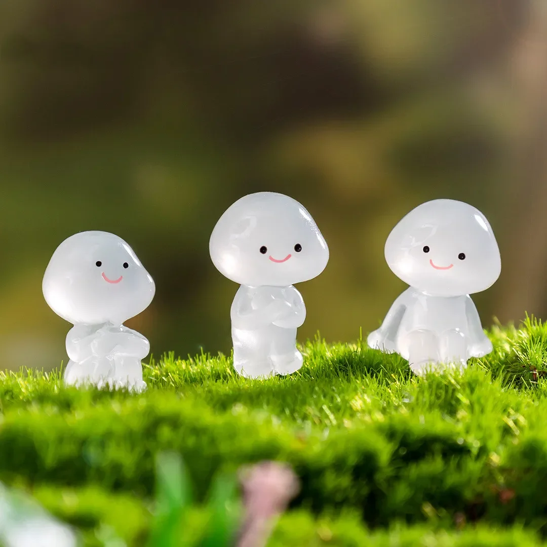 12-30PCS Luminous Wood Elf Fairy Garden Decoration Mini Figurines 6 Types Little People Micro Landscape Accessories Home Decor