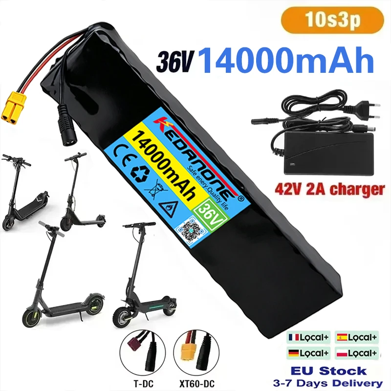 36V 14000mAh 18650 10S4P Li-Ionen-Akkupack für FIIDO D1/D2/D2S/D4S Faltakku bremer R3/R6 E3 Pro ‌ Vespa Elektrisch