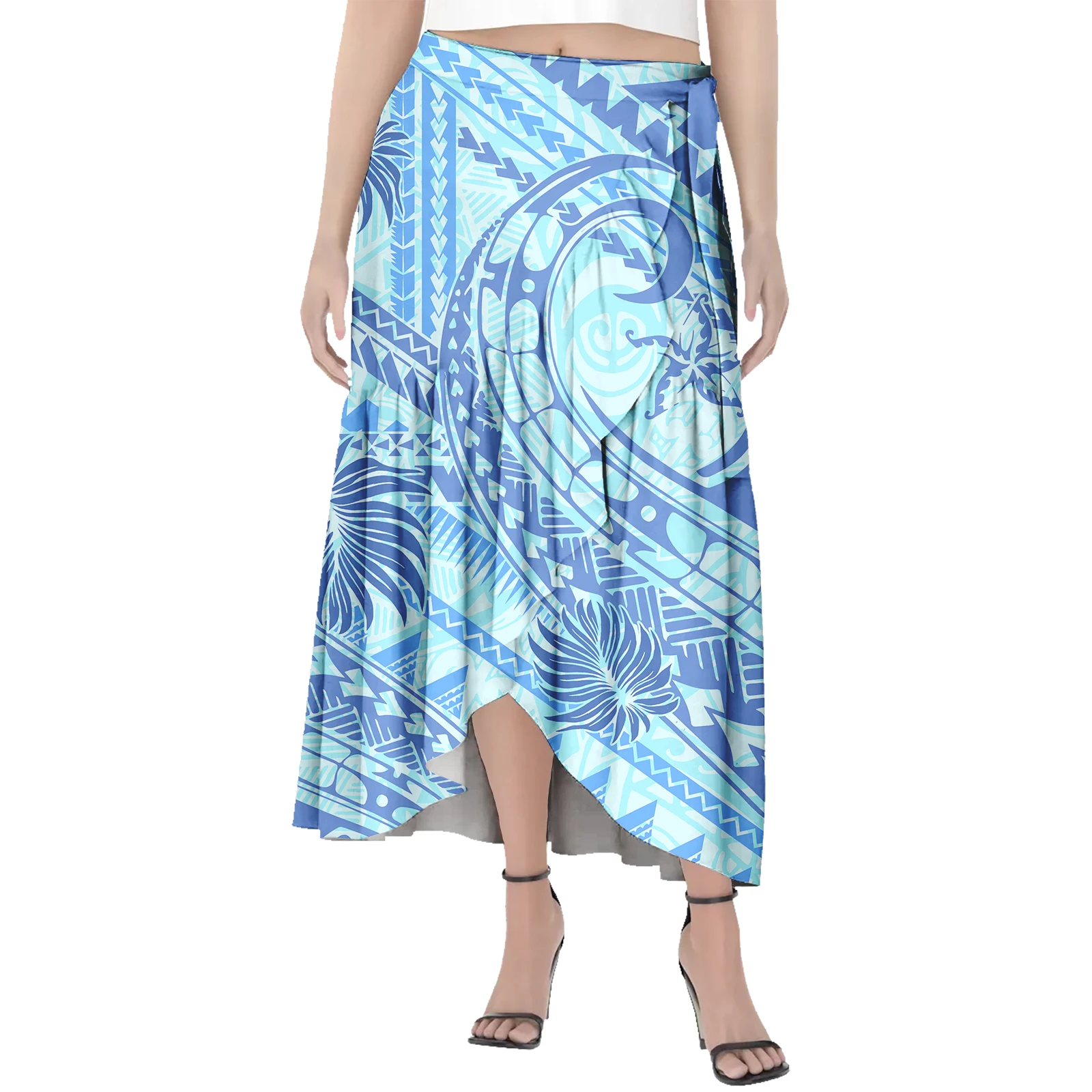 

Polynesian Tribal Design Hawaiian Summer Style Polynesian Pattern Customized Women Skirt