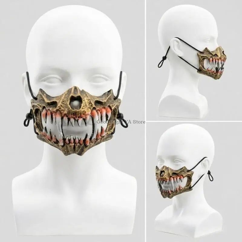 Textured Plastic Bat Costume Mask for Adult Halloween Party Styling