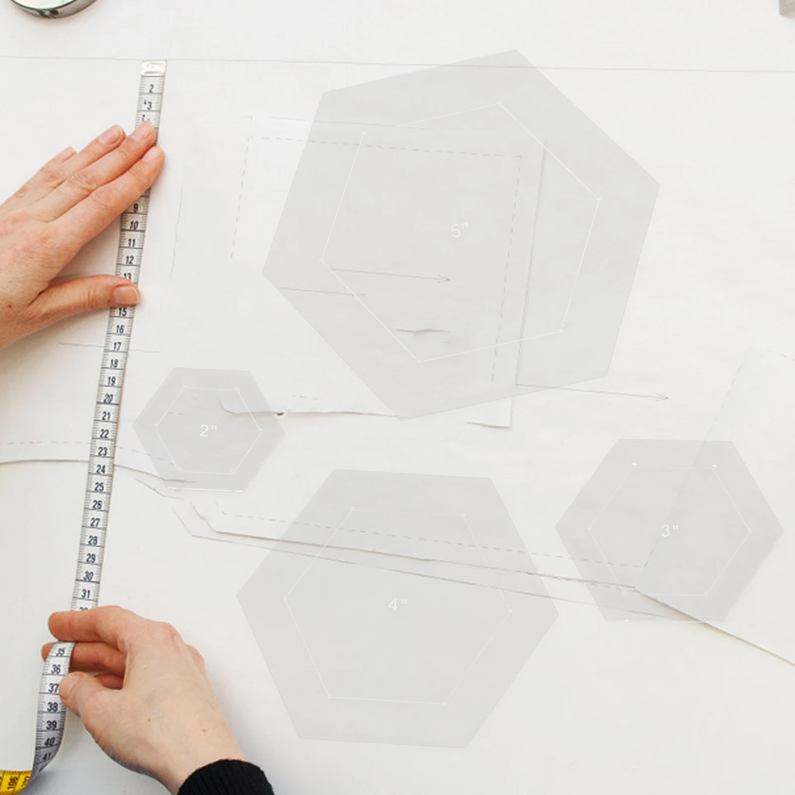 

6pcs Acrylic Quilting Templates Patchwork Ruler Sewing Embroidery Stencils Machine Quilting Clothes Crafting Templates