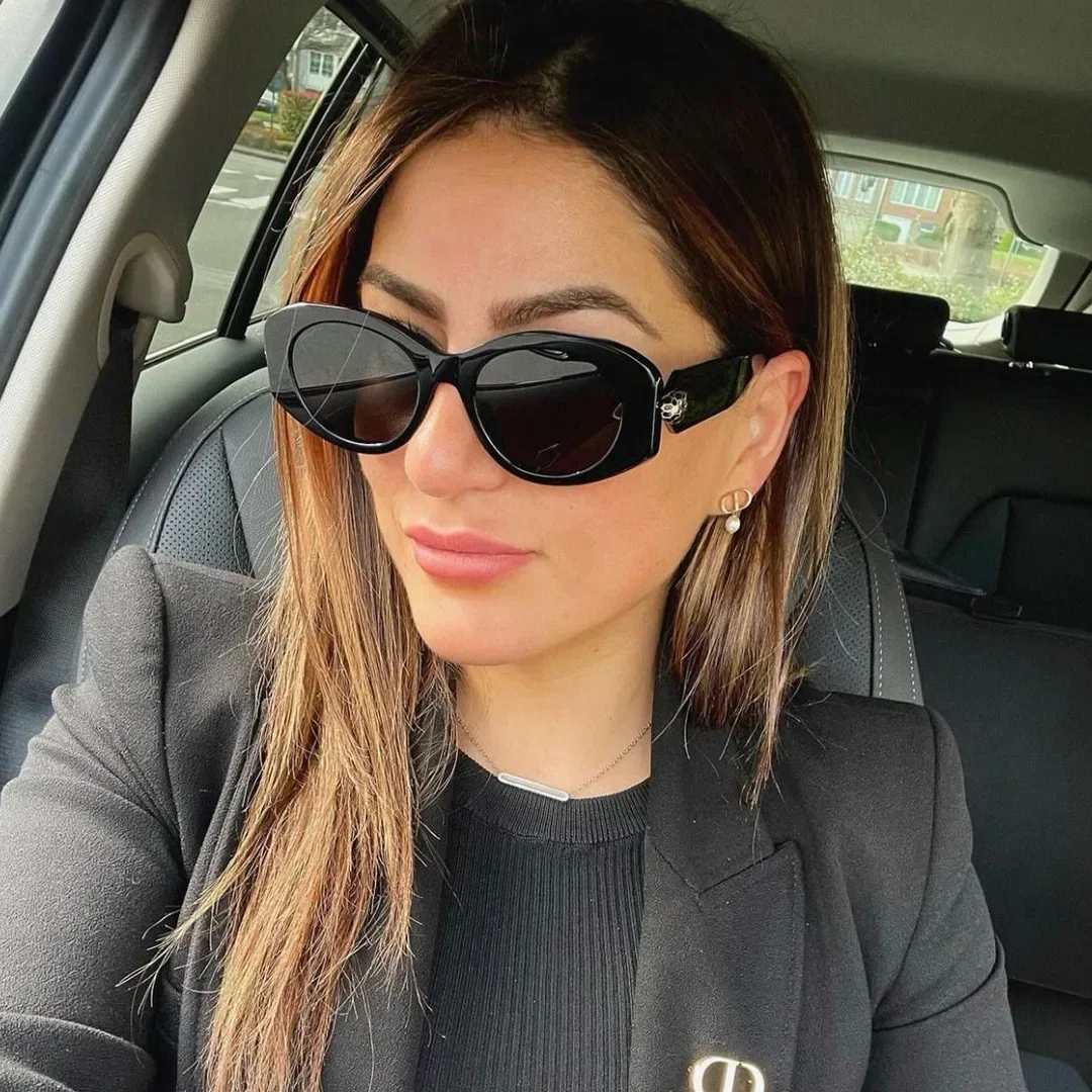 

2025 New 40007topquality Stylish Bold Cat Eye Sunglasses Trendy Women Party Glasses Fashionable Accessory