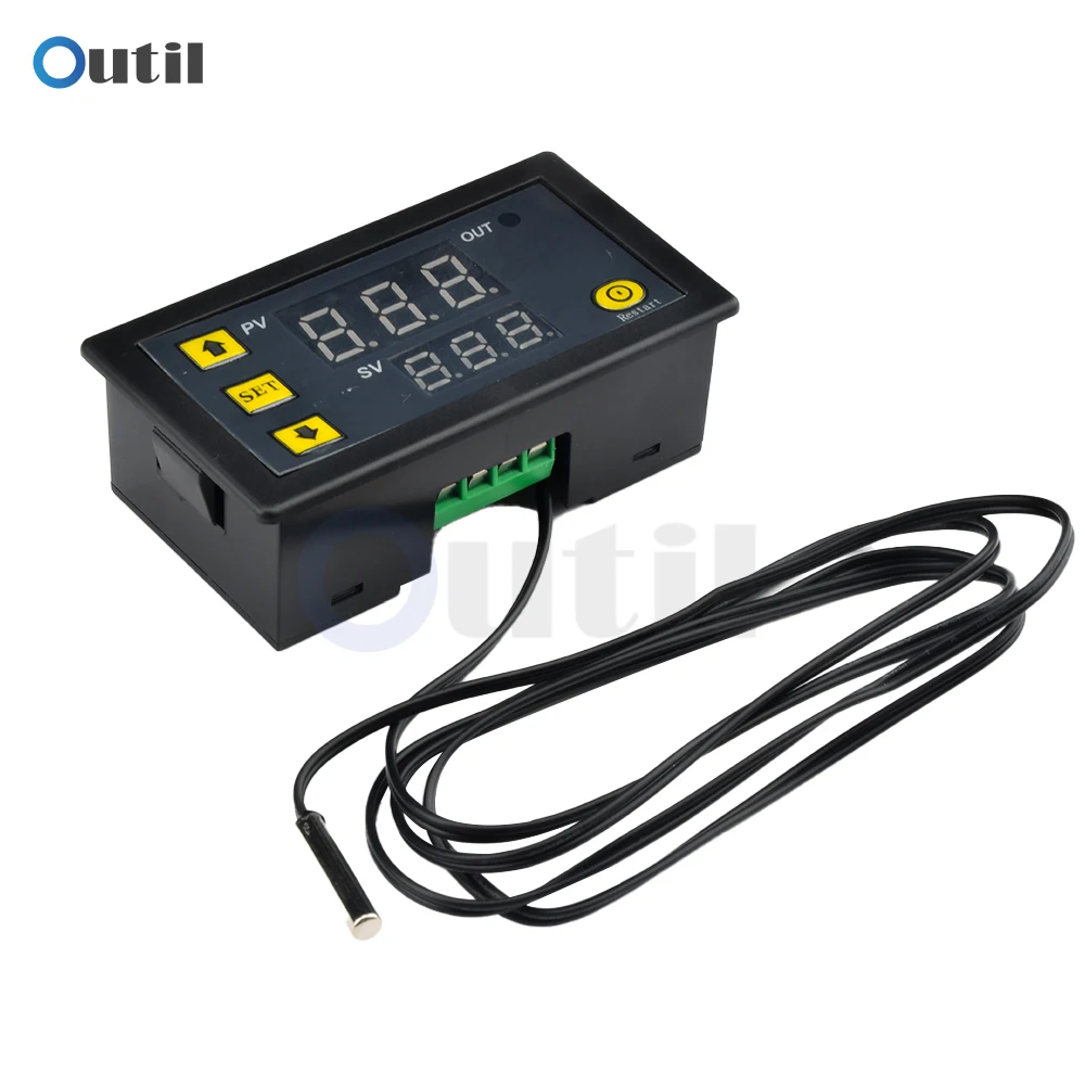 

W3230 Mini Digital Temperature Controller 12V 24V 220V Thermostat Regulator Heating Cooling Control Thermoregulator With Sensor