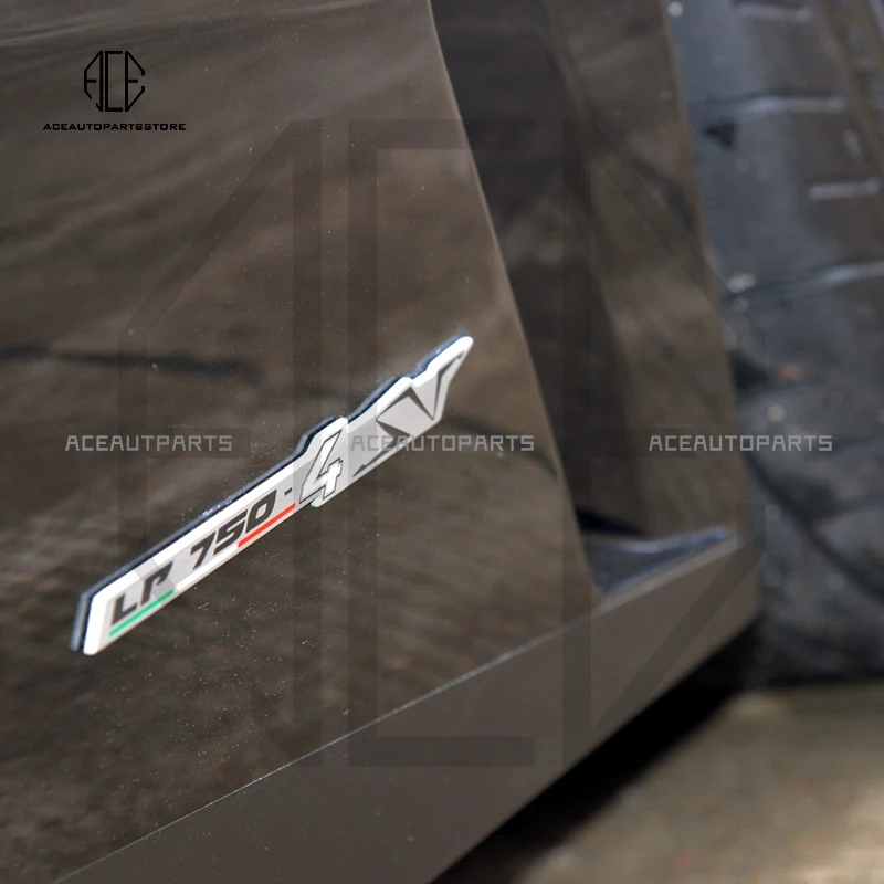 

For lamborghini Huracán Aventador LP560 LP610 LP700 LP750 accessories decal Side Skirt 3D Metal Logo Badge