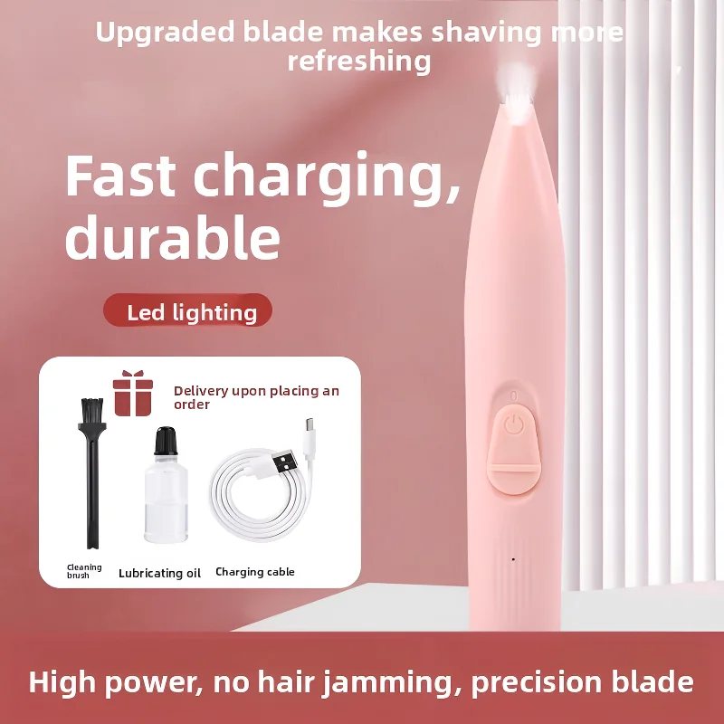 Pet electric clipper, pet foot hair trimmer, 360 ° pet hair trimmer, pet beauty and hairdressing trimmer, USB charging 500mah gallery 4