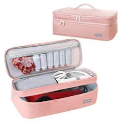 Large Hair Dryer Bag Travel Hair Dryer Bag Portable Double-layer Hair Dryer Storage Bag Spacious Organizer Case With For Women's