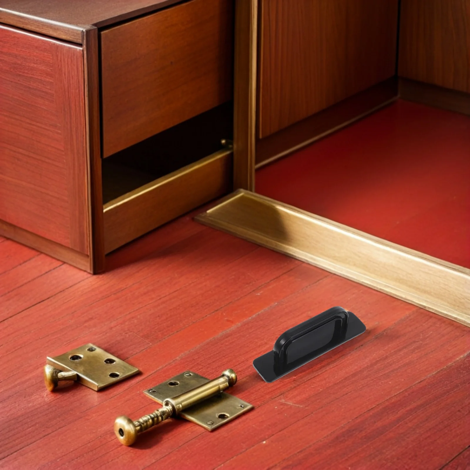 

5Pairs Self Adhesive Cabinet Handles Peel and Stick Drawer Pulls No Drill Installation for Closet Glass Doors Stick on Handle