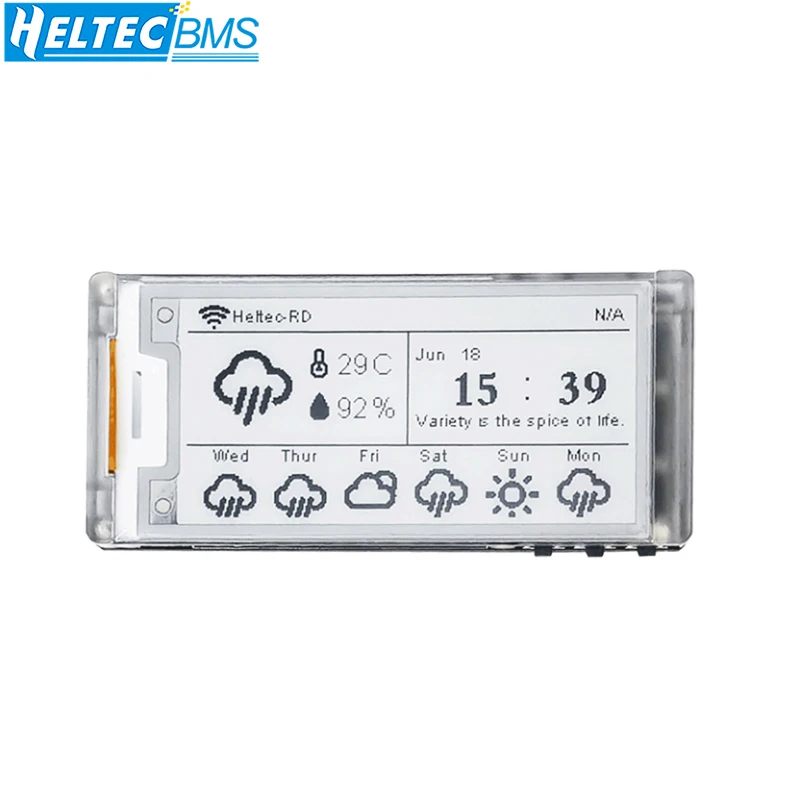 Heltec E213 2.13-inch E-Ink Display LoRa Meshtastic Arduino ESP32-S3 Dev-board low power with SX1262 BLE WiFi Price Tag IoT