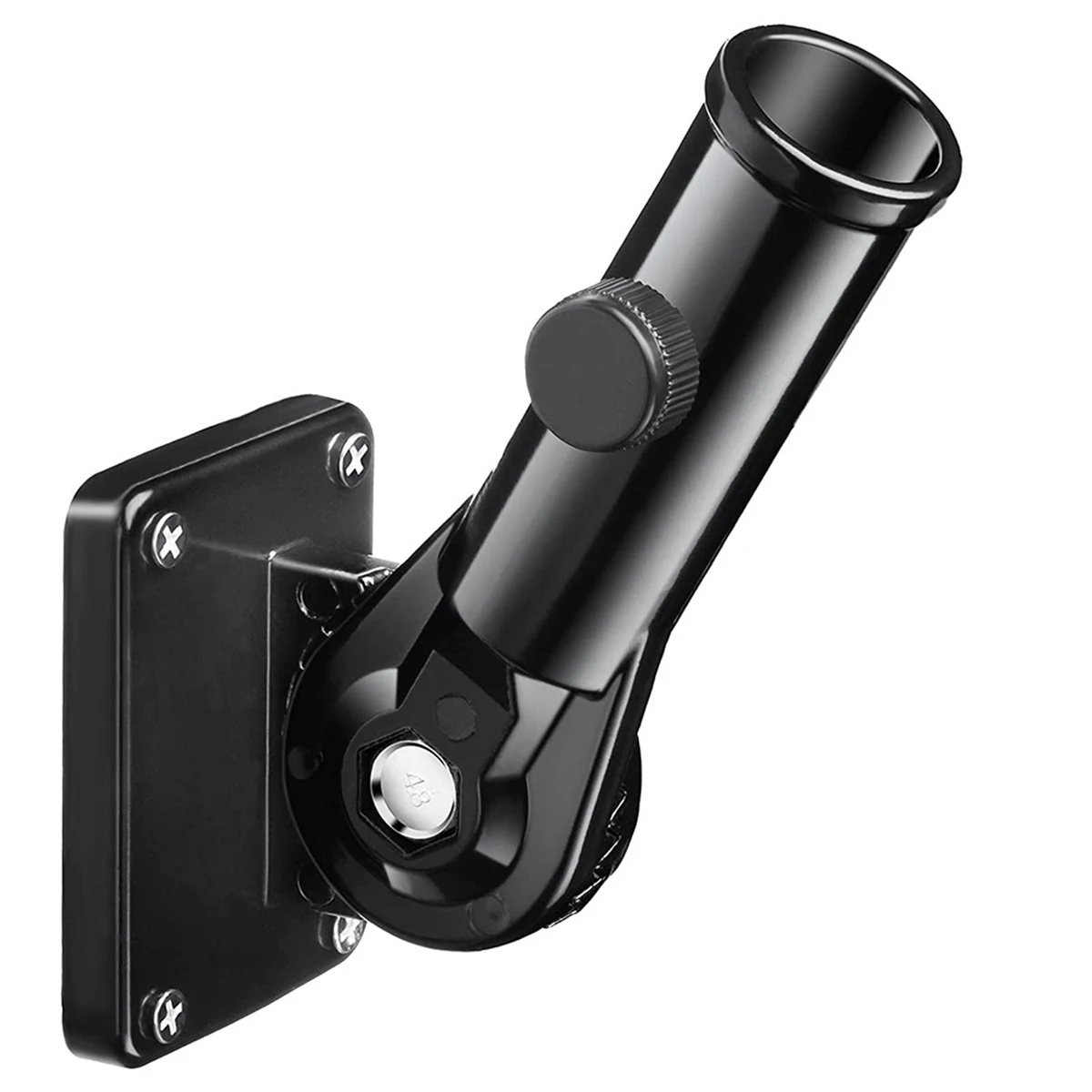 Flag Pole Holder Mounting Bracket Adjustable Flagpole Rod Hitch Bracket Multi-Position Flag Pole Mounting Bracket,Black