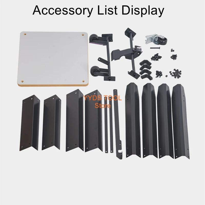 

Professional Mobile Brake-Equipped Tripod Stand Small Mechanical Mobile Workbench Storage Rack DIY Workbench