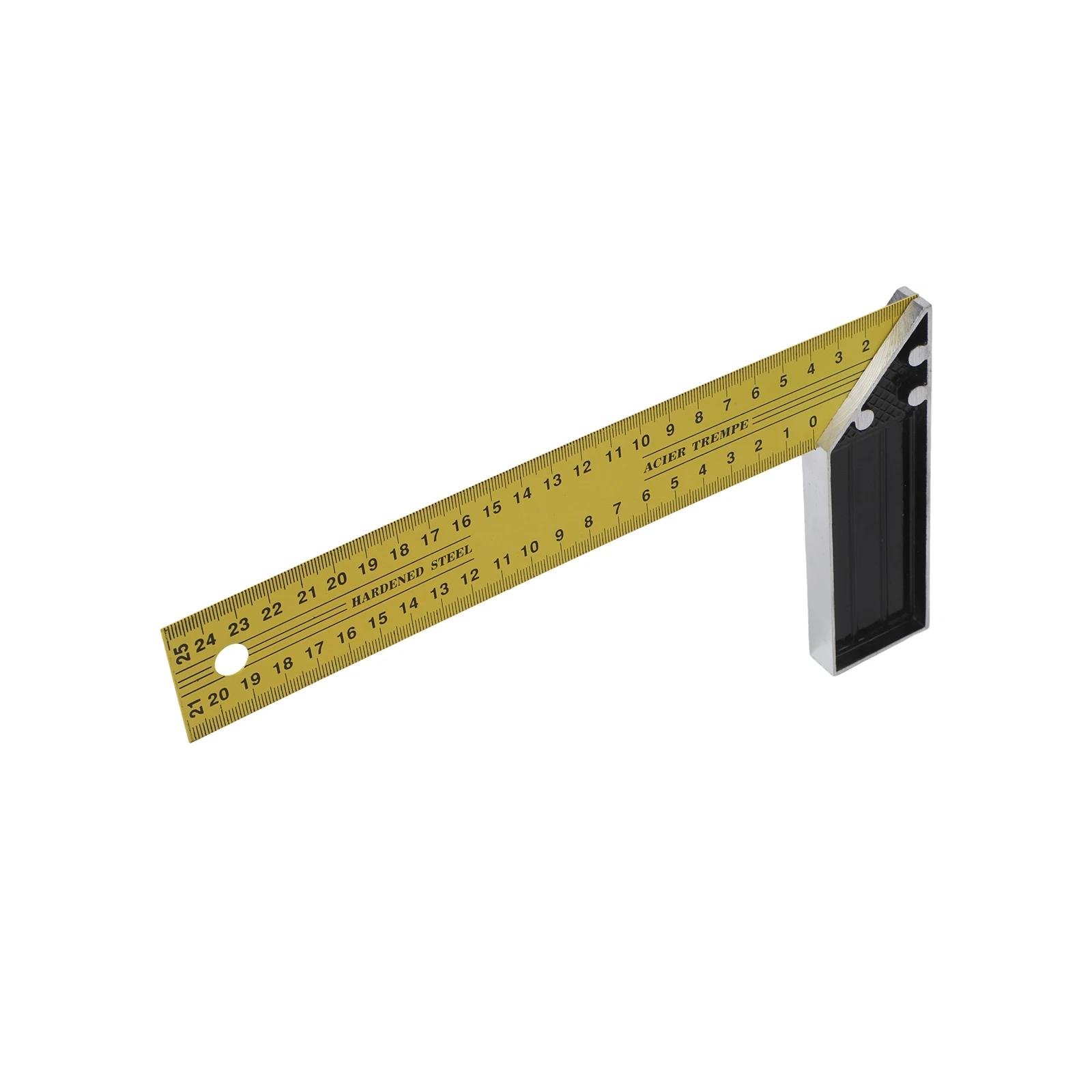 L-Quadrat-Winkellineal, 90-Grad-Lineal, Stahl, 250/350 mm, für Holzbearbeitung, Zimmerei, Lederhandwerk, Prüfung, Messhandwerkzeuge