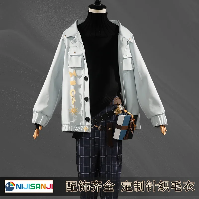 WAT [Personalizzato] Gioco Vtuber Nijisanji Luxiem Ike Eveland Costume Cosplay Abiti di Halloween Vestito da uomo Uniforme 2025 Nuovo