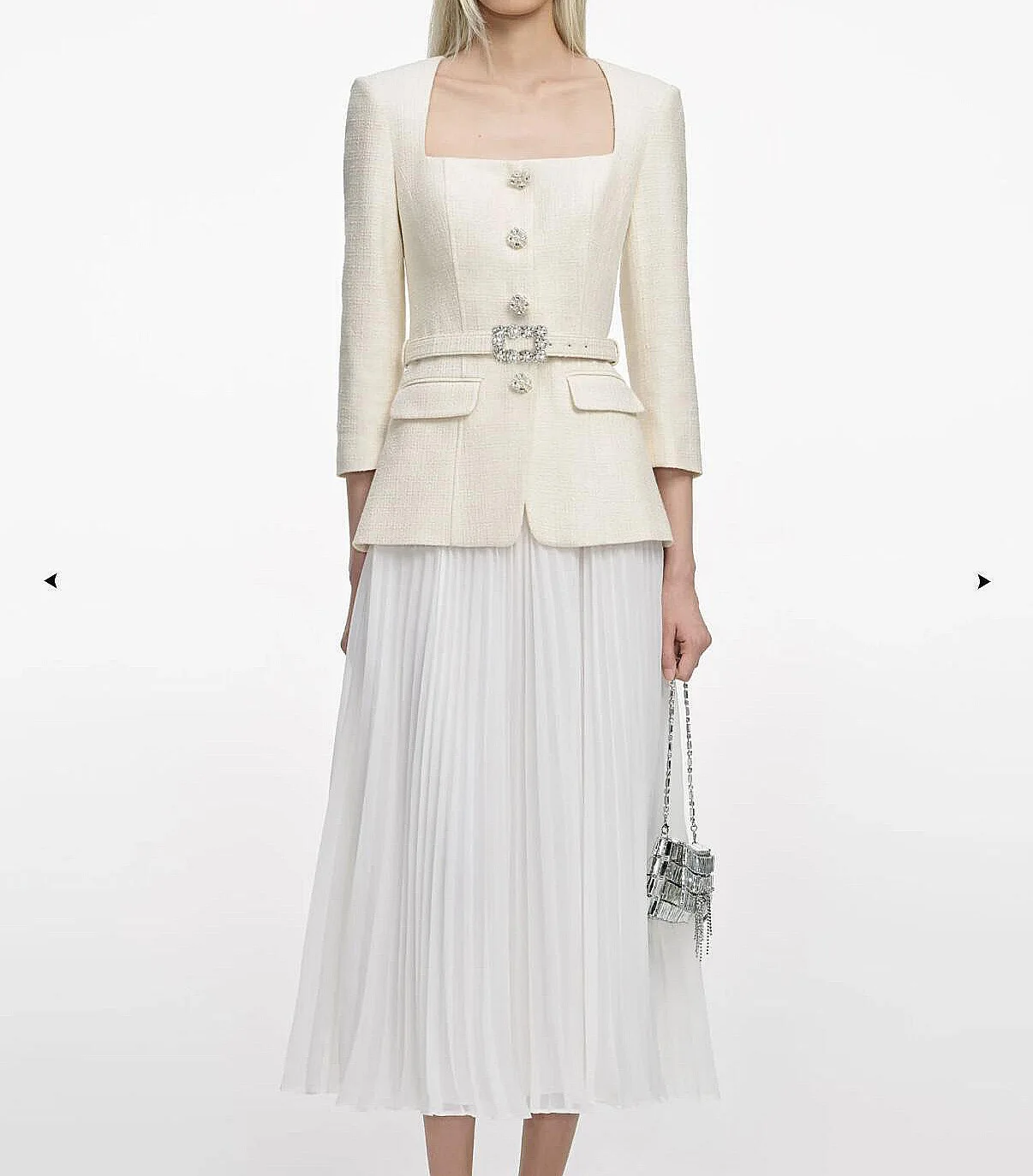 

Elegant Luxury Formal Evening Chiffon Tweed Dresses Women Spring Autumn Long Dress Belt Rhinestone Quality Vestidos De Fiesta