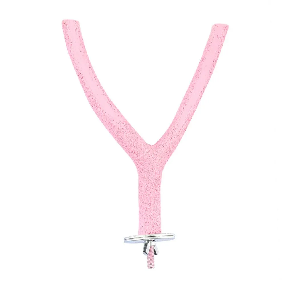 

Y/T Shaped Bird Standing Perches Stick Non-slip Resin Bird Grinding Claw Stick Rough Surface Wear-resistant Bird Chew Rod Budgie