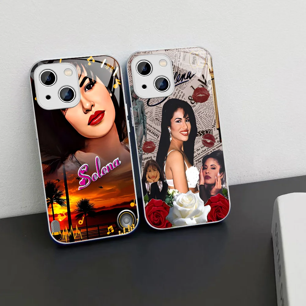 Selena Quintanilla Phone Case Tempered Glass For Iphone 14 13 12 11 Pro Mini XS MAX 14Plus X XS XR Fundas