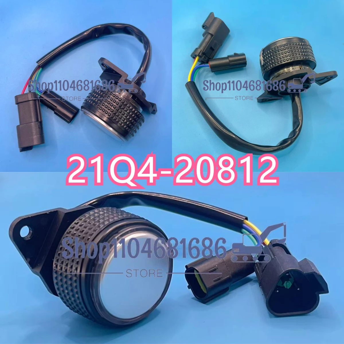 21Q4-20812 13A31-032 High Quality Throttle Knob Accel Dial for R220-9SH R200-9 R210-9  Excavator