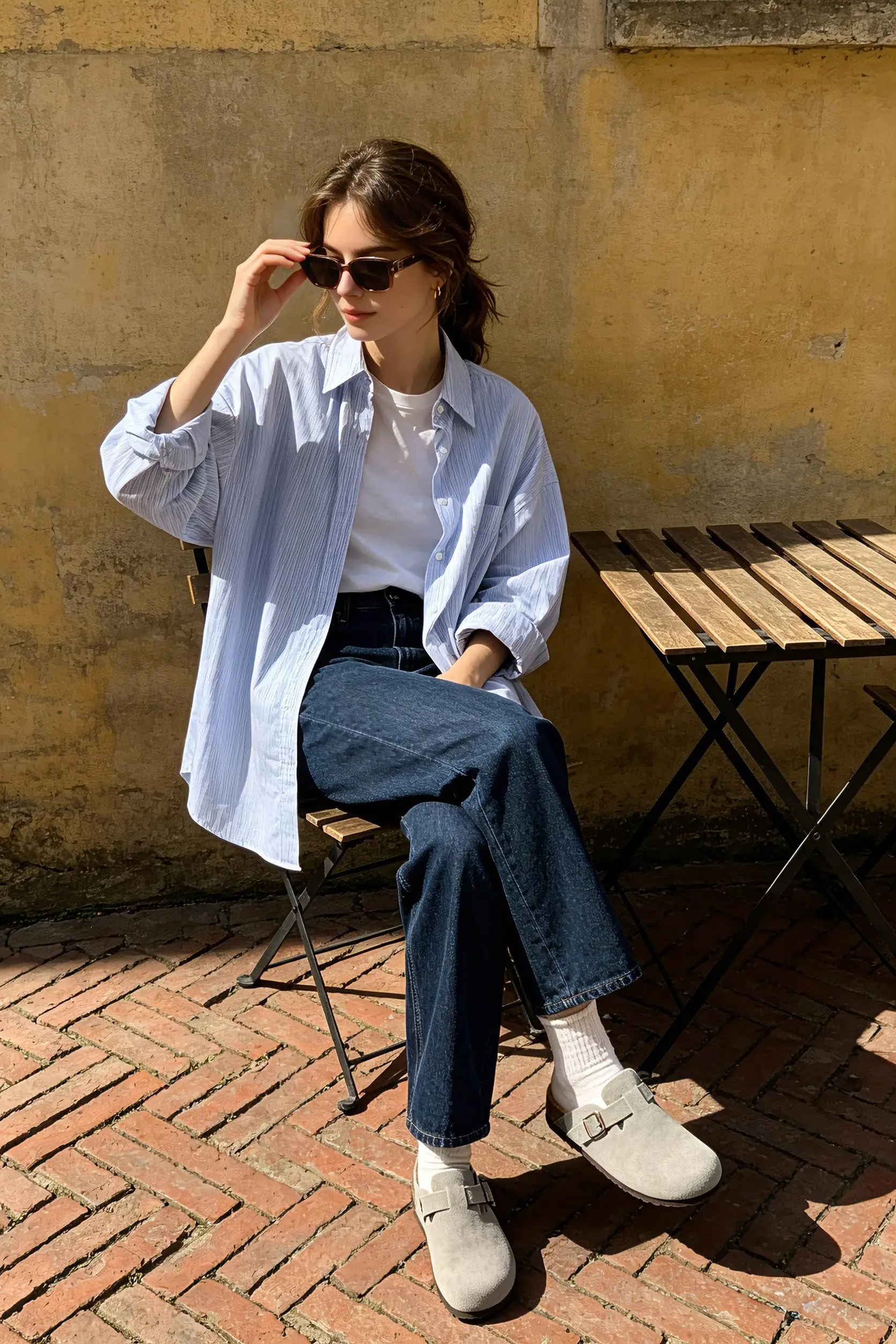 Shevalues Rutschfeste Unisex-Kartoffelschuhe mit Verstellbarer Schnalle, Korkfußbett, Veganen Wildleder-Clogs für Damen mit Fußgewölbestütze – Detail 13