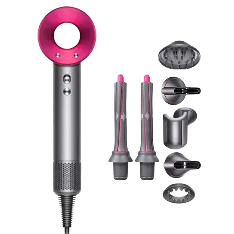 

L65A-Professional Negative Leafless Hair Dryer High Power Fast Drying Diffusion Air Nozzle Curling Function EU Plug