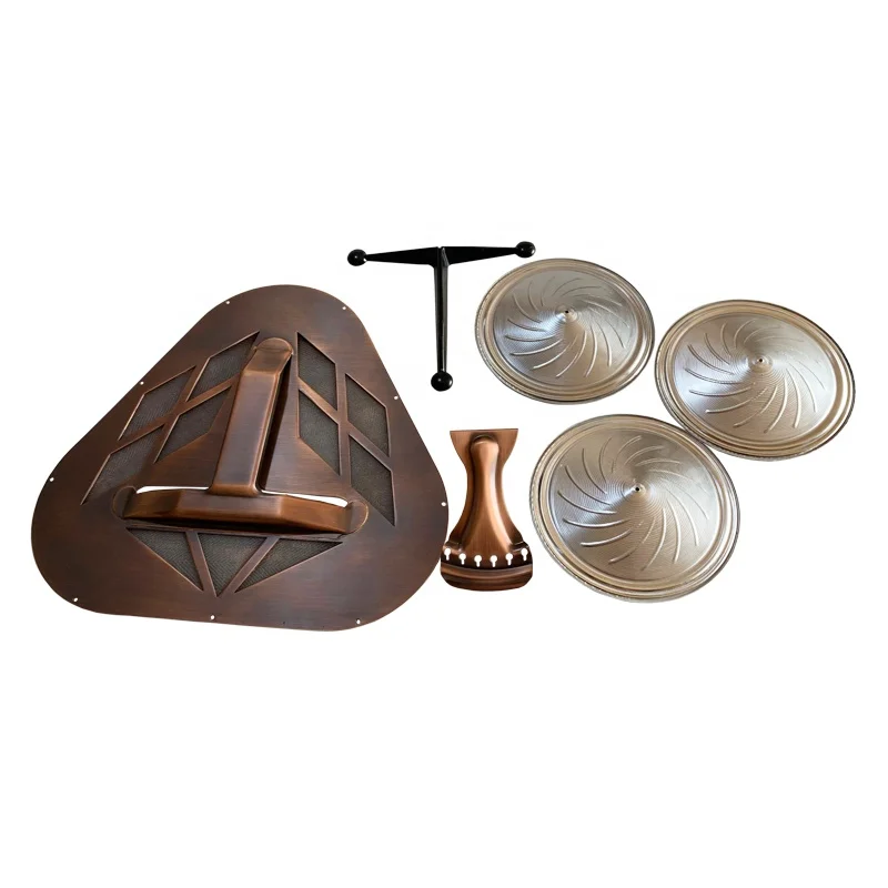 Aiersi Factory Tricone Resonator Guitar Kit Full Pack with Coverplate Cone Biscuit And Tailpiece Wholesale Price