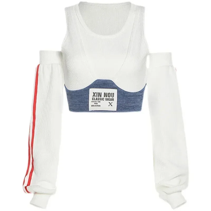 2025 nova roupa de dançarina k-pop feminina sexy roupas de concerto hip-hop rua dancewear coreano desempenho traje roupas de grife