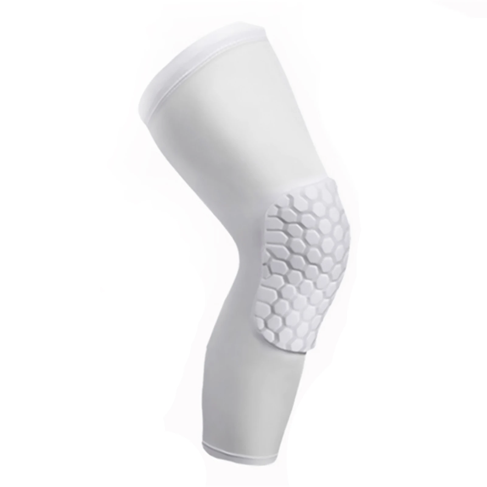 Genouillère de sport en accent d\'abeille pour hommes, genouillère de basket-ball, genouillère de football, manches de jambe de compression,