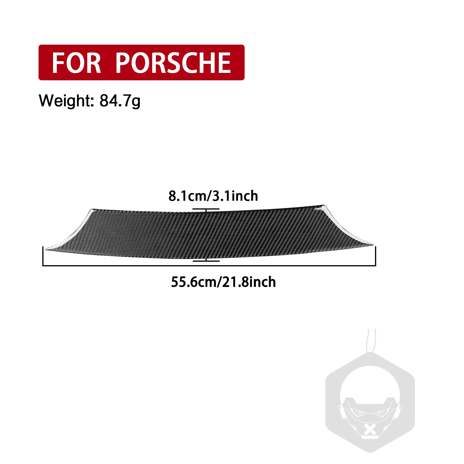 

YYG For Porsche 911 992 2019—2023 Carbon Fiber Headstock Bumper Central Panel Car Interior Accessories Cover Trim Sticker Decal