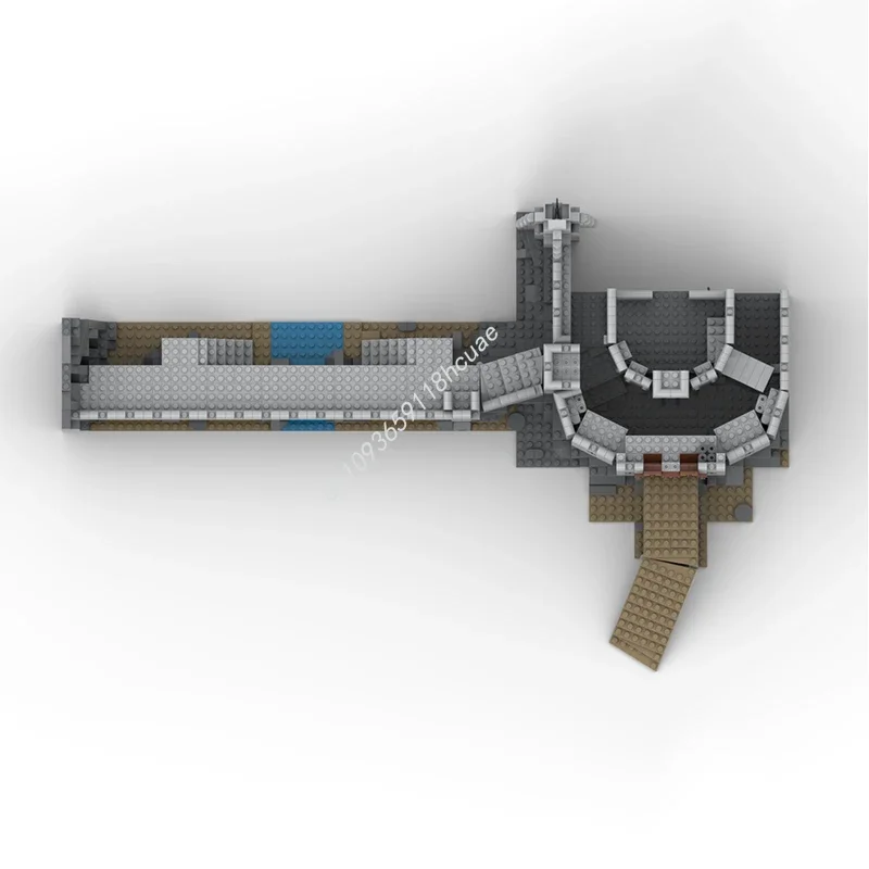 1952PCS MOC The Lords Of The Rings Helm's Deep GAMES Model Building Blocks Stacking Bricks Creative Toy Kid Gift Diy Educational