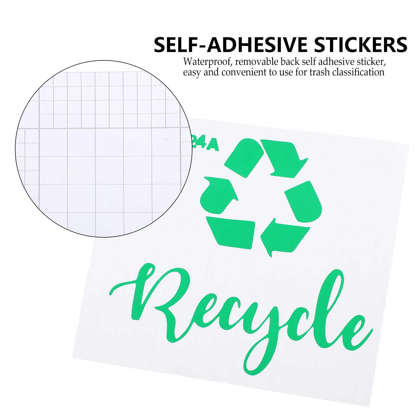 

Garbage Sorting Stickers Waste Bin Trash Can Recycling Classification Decals Label Matte